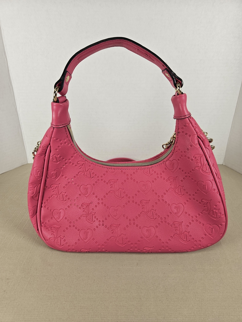 Juicy Couture Pink Shoulder Bag with Gold Logo - Picture 5 of 16